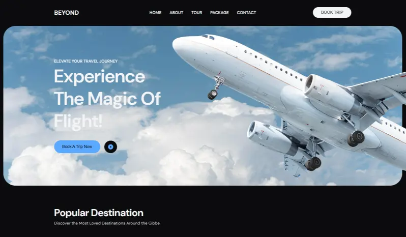 Beyond Travels Platform – UX/UI & Front-end